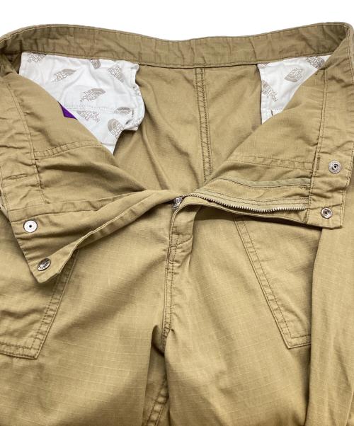 THE NORTHFACE PURPLELABEL（ザ・ノースフェイス パープルレーベル）THE NORTHFACE PURPLELABEL (ザ・ノースフェイス パープルレーベル) Ripstop Wide Cropped Pants NT5064N ブラウン サイズ:34の古着・服飾アイテム