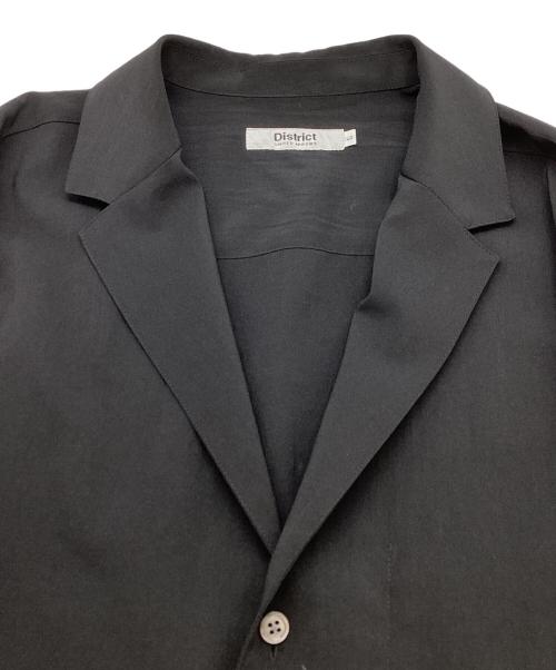 District UNITED ARROWS（ディストリクト ユナイテッドアローズ）District UNITED ARROWS (ディストリクト ユナイテッドアローズ) 3ボタンシャツジャケット 1111-699-3255 ブラック サイズ:Lの古着・服飾アイテム