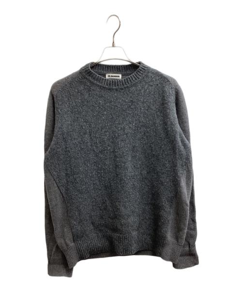 JIL SANDER（ジルサンダー）JIL SANDER (ジルサンダー) BICOLOR DESIGN CREWNECK KNIT / JSMR751005MRY2006802 グレー サイズ:46の古着・服飾アイテム