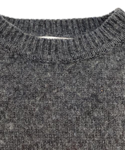 JIL SANDER（ジルサンダー）JIL SANDER (ジルサンダー) BICOLOR DESIGN CREWNECK KNIT / JSMR751005MRY2006802 グレー サイズ:46の古着・服飾アイテム