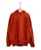 AURALEEオーラリー）の古着「SUPER MILLED SWEAT PULLOVER A21AP01BY」｜オレンジ