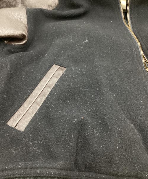 HAI SPORTING GEAR（ハイスポーツギア）HAI SPORTING GEAR (ハイスポーツギア) レザー切替スタジャン / 103MT-958 / ISSEY MIYAKE ブラック サイズ:Mの古着・服飾アイテム