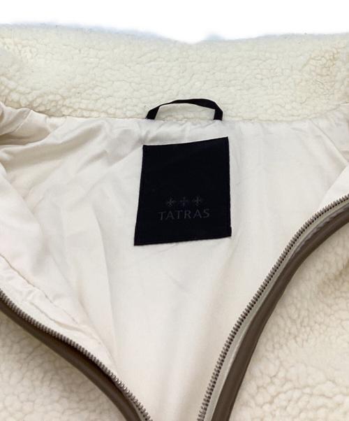 TATRAS（タトラス）TATRAS (タトラス) SONA / ソナ / スタンドカラー ボアジャケット ホワイト サイズ:02の古着・服飾アイテム