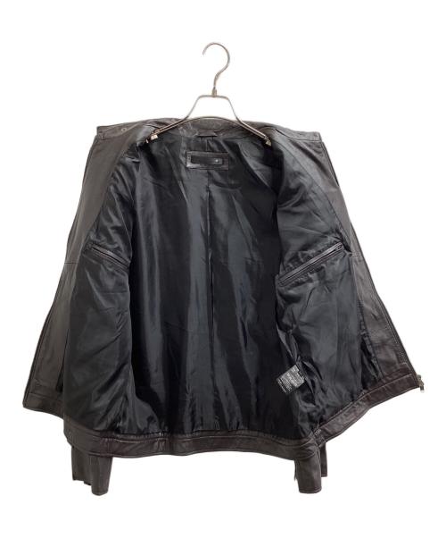 Liugoo Leathers（リューグーレザーズ）LIUGOO LEATHERS レザー ライダースジャケット / leather biker jacket / motorcycle jacket / Made in PAKISTAN / パキスタン製 ブラウン サイズ:LLの古着・服飾アイテム