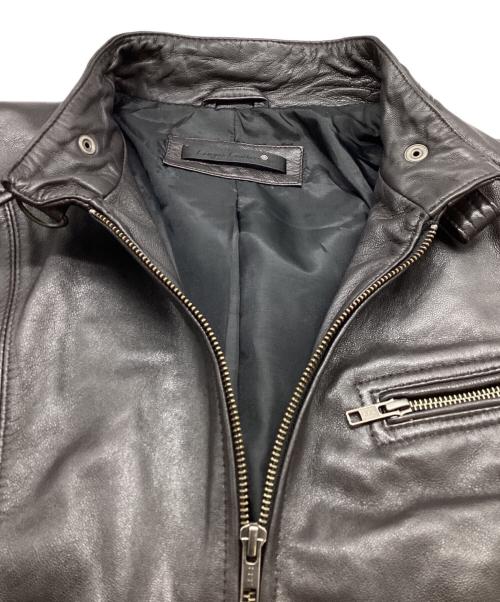 Liugoo Leathers（リューグーレザーズ）LIUGOO LEATHERS レザー ライダースジャケット / leather biker jacket / motorcycle jacket / Made in PAKISTAN / パキスタン製 ブラウン サイズ:LLの古着・服飾アイテム
