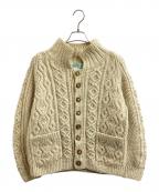 INVERALLANインバーアラン）の古着「3A LUMBER CARDIGAN / ランバー カーディガン / スコットランド製  / Made in SCOTLAND」｜ホワイト