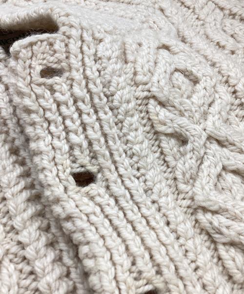 INVERALLAN（インバーアラン）INVERALLAN (インバーアラン) 3A LUMBER CARDIGAN / ランバー カーディガン / スコットランド製  / Made in SCOTLAND ホワイト サイズ:記載なしの古着・服飾アイテム