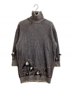 中古・古着通販】PERVERZE (パーバーズ) Drawing Border Knit