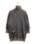MM6 Maison Margiela（エムエムシックスメゾンマルジェラ）の古着「distressed rib knit jumper dress / ダメージ加工 リブ ニット ジャンパー ドレス / S62DA0031」｜ベージュ×ブラック