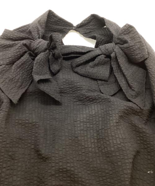NON TOKYO（ノントーキョー）NON TOKYO (ノントーキョー) DOUBLE RIBBON SHIRT ONE-PIECE NON-24S-0412 タグ付き ブラック サイズ:Freeの古着・服飾アイテム