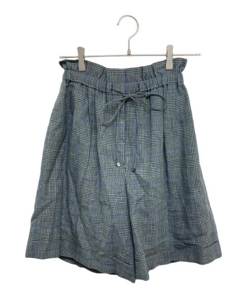 EUBRE（エブール）EUBRE (エブール) ドライチェックドロストショートパンツ 3710600538 グレー サイズ:36の古着・服飾アイテム