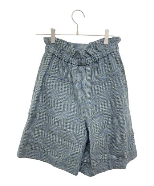 EUBRE（エブール）EUBRE (エブール) ドライチェックドロストショートパンツ 3710600538 グレー サイズ:36の古着・服飾アイテム