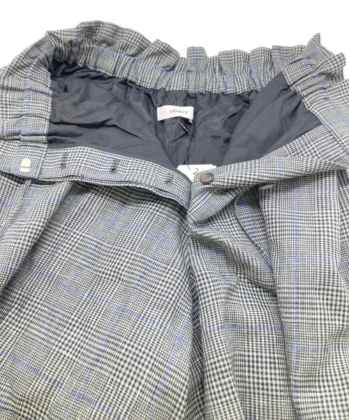 EUBRE（エブール）EUBRE (エブール) ドライチェックドロストショートパンツ 3710600538 グレー サイズ:36の古着・服飾アイテム