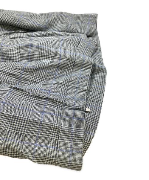 EUBRE（エブール）EUBRE (エブール) ドライチェックドロストショートパンツ 3710600538 グレー サイズ:36の古着・服飾アイテム