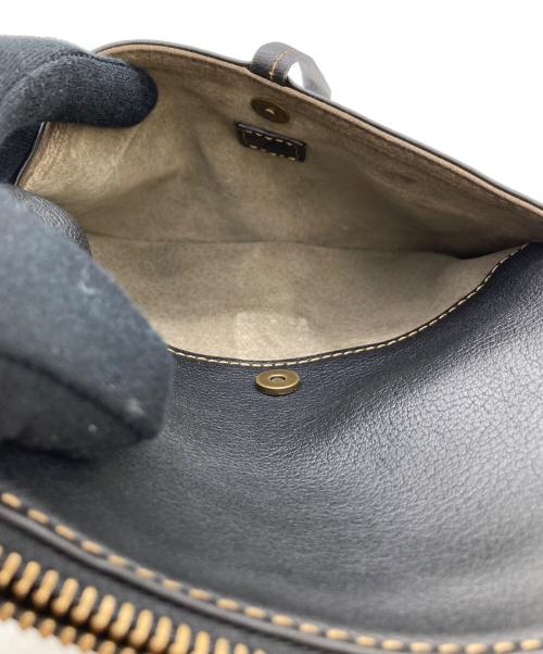 土屋鞄（ツチヤカバン）土屋鞄 (ツチヤカバン) トーンオイルヌメループフラットポーチ ブラックの古着・服飾アイテム