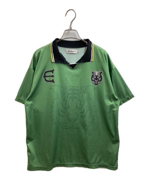 EVISEN SKATEBOARDS（エビセン スケートボード）EVISEN SKATEBOARDS (エビセン スケートボード) 髙田音楽制作事務所 (タカダオンガクセイサクジムショ) KAMIITA FC / サッカーシャツ / ゲームシャツ  / 24SS-TKD07 グリーン サイズ:Mの古着・服飾アイテム