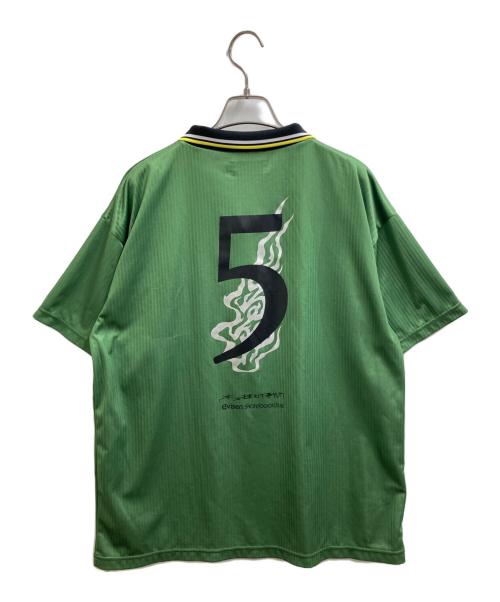 EVISEN SKATEBOARDS（エビセン スケートボード）EVISEN SKATEBOARDS (エビセン スケートボード) 髙田音楽制作事務所 (タカダオンガクセイサクジムショ) KAMIITA FC / サッカーシャツ / ゲームシャツ  / 24SS-TKD07 グリーン サイズ:Mの古着・服飾アイテム
