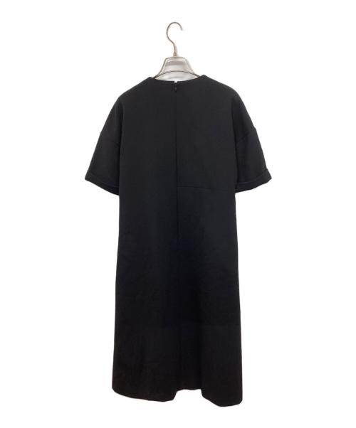 ENFOLD（エンフォルド）ENFOLD (エンフォルド) ダブルクロスドレープワンピース 300CS733-0350 ブラック サイズ:36の古着・服飾アイテム