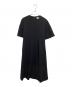 ENFOLD（エンフォルド）の古着「ダブルクロスドレープワンピース 300CS733-0350」｜ブラック