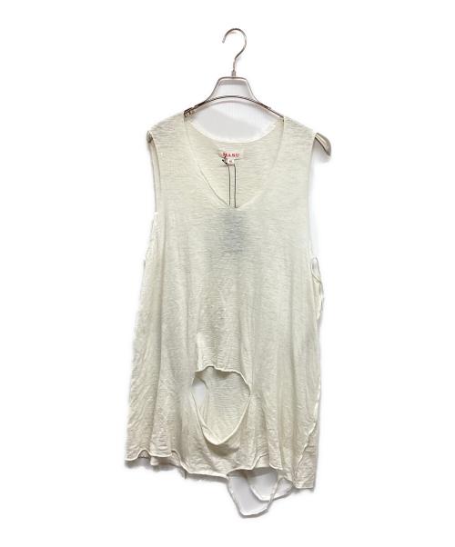 masu（エムエーエスユー）masu (エムエーエスユー) JACK TOP MMSS-CS1023 アイボリー サイズ:46の古着・服飾アイテム