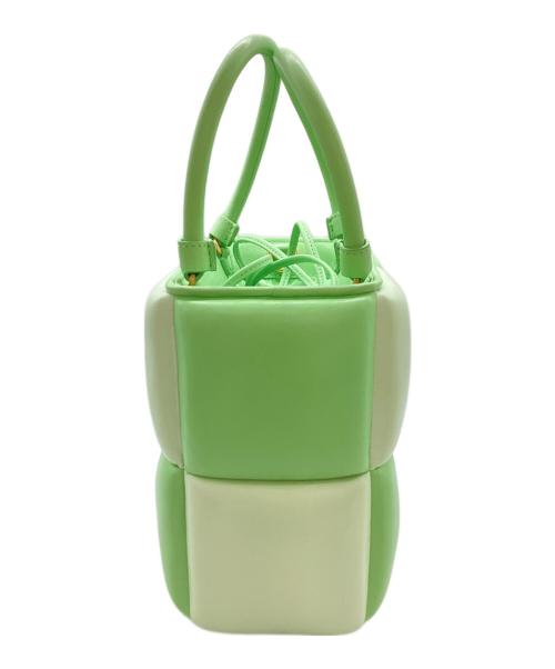 Kate Spade（ケイトスペード）Kate Spade (ケイトスペード) ボクシー カラーブロックド トート　KF809 グリーンの古着・服飾アイテム