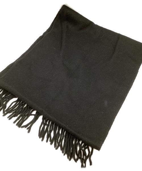 THE INOUE BROTHERS（イノウエブラザーズ）THE INOUE BROTHERS (イノウエブラザーズ) Brushed Scarf  / アルパカマフラー  ブラックの古着・服飾アイテム