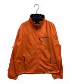 POLO SPORTポロスポーツ）の古着「ジップアップナイロンジャケット」｜オレンジ
