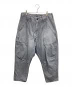 Liberaidersリベレイダース）の古着「GARMENTDYED HERRINGBONE PANTS 717042201 ガーメントダイヘリンボーンパンツ」｜グレー