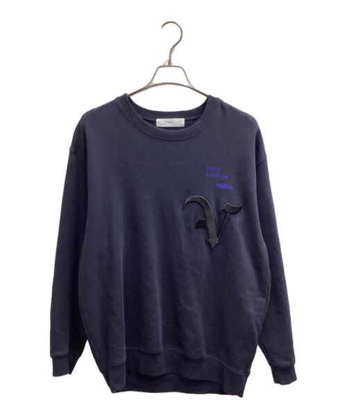 TOGA ARCHIVES（トーガアーカイブス）TOGA ARCHIVES (トーガアーカイブス) Embroidery sweatshirt / エンブロイダリースウェットシャツ / TV31-JL327 ネイビー サイズ:48の古着・服飾アイテム