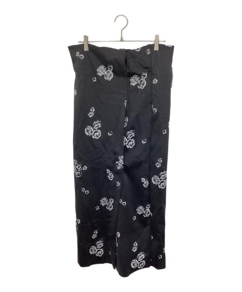 TOGA ARCHIVES（トーガアーカイブス）TOGA ARCHIVES (トーガアーカイブス) Moire print skirt TA11-FG018 ブラック サイズ:36の古着・服飾アイテム