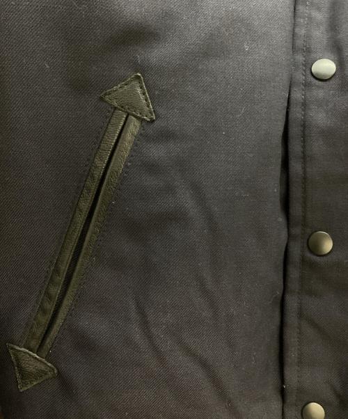 YOHJI YAMAMOTO（ヨウジヤマモト）YOHJI YAMAMOTO (ヨウジヤマモト) New Era (ニューエラ) レザースタジャン / leather stadium jacket / FV-Y30-840 ブラック サイズ:Sの古着・服飾アイテム