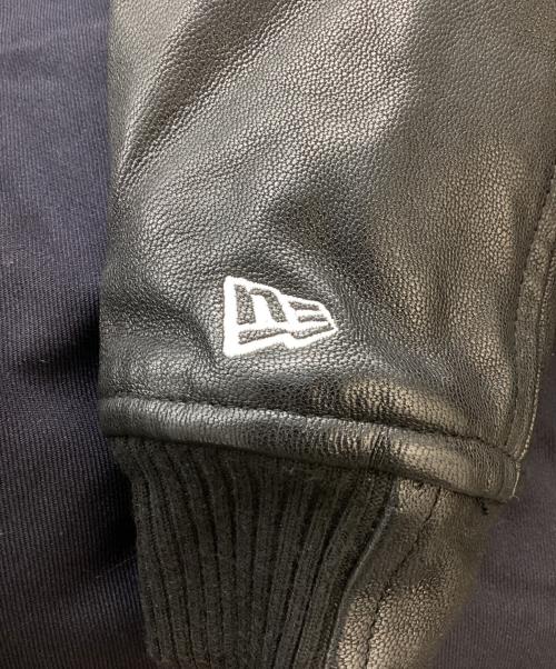 YOHJI YAMAMOTO（ヨウジヤマモト）YOHJI YAMAMOTO (ヨウジヤマモト) New Era (ニューエラ) レザースタジャン / leather stadium jacket / FV-Y30-840 ブラック サイズ:Sの古着・服飾アイテム