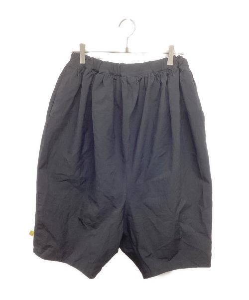 BLACK COMME des GARCONS（ブラックコムデギャルソン）BLACK COMME des GARCONS (ブラック コムデギャルソン) ポリ縮絨ワイドショーツ AD2009 1D-P001 ブラック サイズ:Sの古着・服飾アイテム