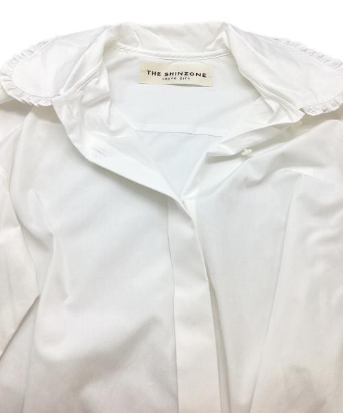 THE SHINZONE（ザ シンゾーン）THE SHINZONE (ザ シンゾーン) コットンフリルカラーブラウス 23AMSBL05 23AW ホワイト サイズ:Freeの古着・服飾アイテム