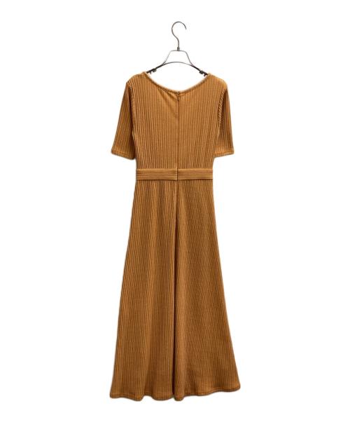 CLANE（クラネ）CLANE (クラネ) RIB CIRCULAR ONE PIECE / リブサーキュラーワンピース / 12112-5422 オレンジの古着・服飾アイテム