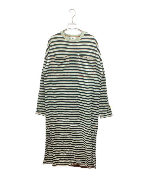 THE SHINZONE（ザ シンゾーン）THE SHINZONE (ザ シンゾーン) MULTI BORDER DRESS 24SMSOP02 グリーン サイズ:Freeの古着・服飾アイテム