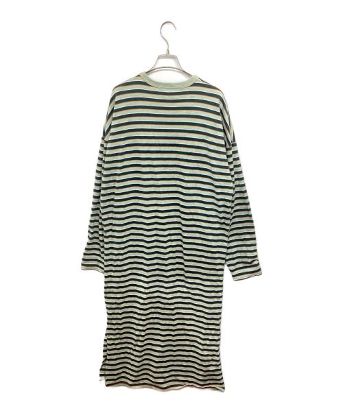 THE SHINZONE（ザ シンゾーン）THE SHINZONE (ザ シンゾーン) MULTI BORDER DRESS 24SMSOP02 グリーン サイズ:Freeの古着・服飾アイテム