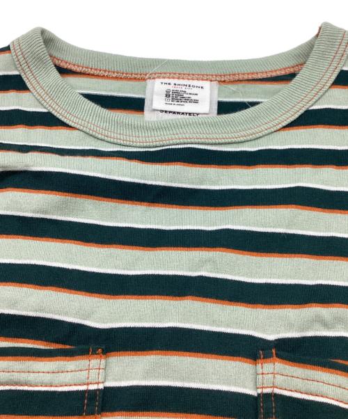 THE SHINZONE（ザ シンゾーン）THE SHINZONE (ザ シンゾーン) MULTI BORDER DRESS 24SMSOP02 グリーン サイズ:Freeの古着・服飾アイテム