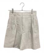 ebureエブール）の古着「リネンショートパンツ 24SS 3910600574」｜ベージュ