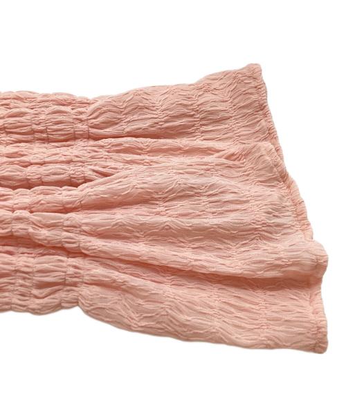 ROSE BUD（ローズバッド）ROSE BUD (ローズバッド) OKIRAKU (オキラク) シアースリーブドッキングロンT 601-3213032 ピンク サイズ:FREEの古着・服飾アイテム