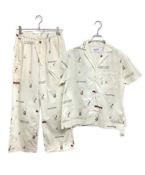 gelato pique（ジェラートピケ）gelato pique (ジェラートピケ) PEANUTS (ピーナッツ) セットアップ PWFT212367 ベージュ サイズ:FREEの古着・服飾アイテム