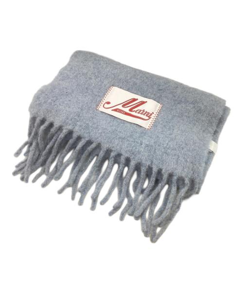 MARNI（マルニ）MARNI (マルニ) ブラッシュドアルパカ マフラー / Brushed alpaca scarf ブルーの古着・服飾アイテム