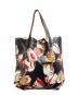 MARNI (マルニ) FLORAL SHOPPERトートバッグ　SHMP0052A0 ブラック：9000円