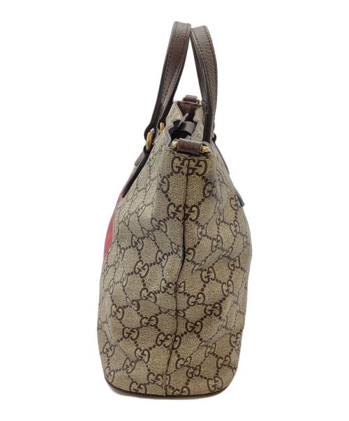 GUCCI（グッチ）GUCCI (グッチ) 2WAYバッグ 473887・560440 ミスティックキャット ブラウンの古着・服飾アイテム