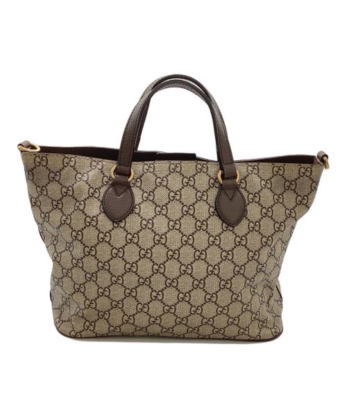 GUCCI（グッチ）GUCCI (グッチ) 2WAYバッグ 473887・560440 ミスティックキャット ブラウンの古着・服飾アイテム