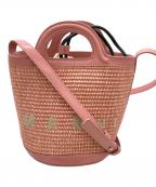 MARNIマルニ）の古着「Tropicalia Basket Bag Small/トロピカリアバスケットバッグスモール」｜ピンク