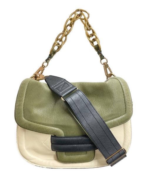 PIERRE HARDY（ピエールアルディ）PIERRE HARDY (ピエールアルディ) PIERRE HARDY / ピエールアルディ / alphaville / 2WAYバッグ グリーンの古着・服飾アイテム