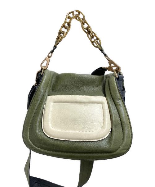 PIERRE HARDY（ピエールアルディ）PIERRE HARDY (ピエールアルディ) PIERRE HARDY / ピエールアルディ / alphaville / 2WAYバッグ グリーンの古着・服飾アイテム