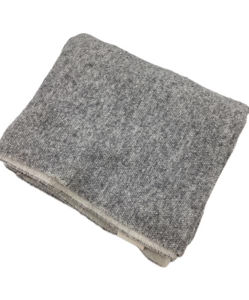 Acne studios（アクネ ストゥディオス）ACNE STUDIOS (アクネ ストゥディオス) 大判ロゴストール / logo stole / イタリア製 / Made In Italy グレーの古着・服飾アイテム