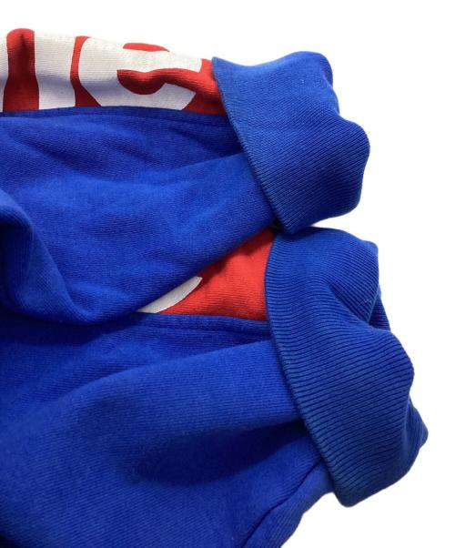 SUPREME（シュプリーム）SUPREME (シュプリーム) Sideline Hooded Sweatshirt / サイドライン フーディ / パーカー / 18SS ブルー×レッド サイズ:XLの古着・服飾アイテム